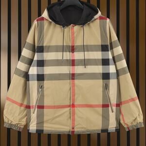 Burberr Plaid Hooded Jacket